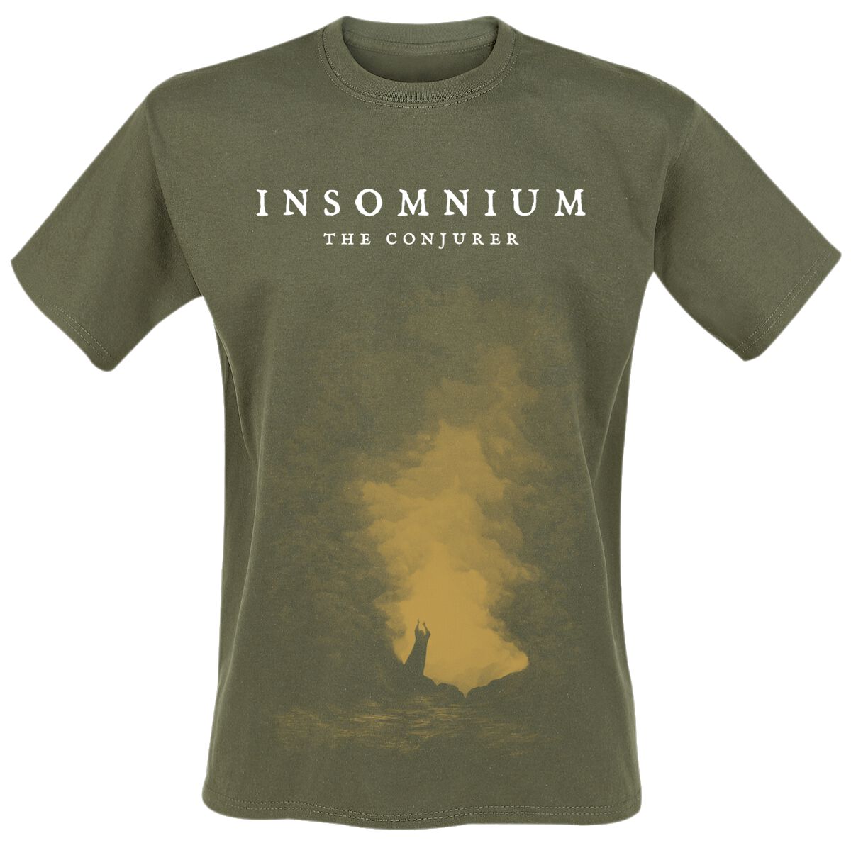 Insomnium T-Shirt – The Conjurer – S bis M – für Männer – Größe S – oliv – EMP exklusives Merchandise! Insomnium T-Shirt – The Conjurer – S bis M – für Männer – Größe S – oliv – EMP exklusives Merchandise!