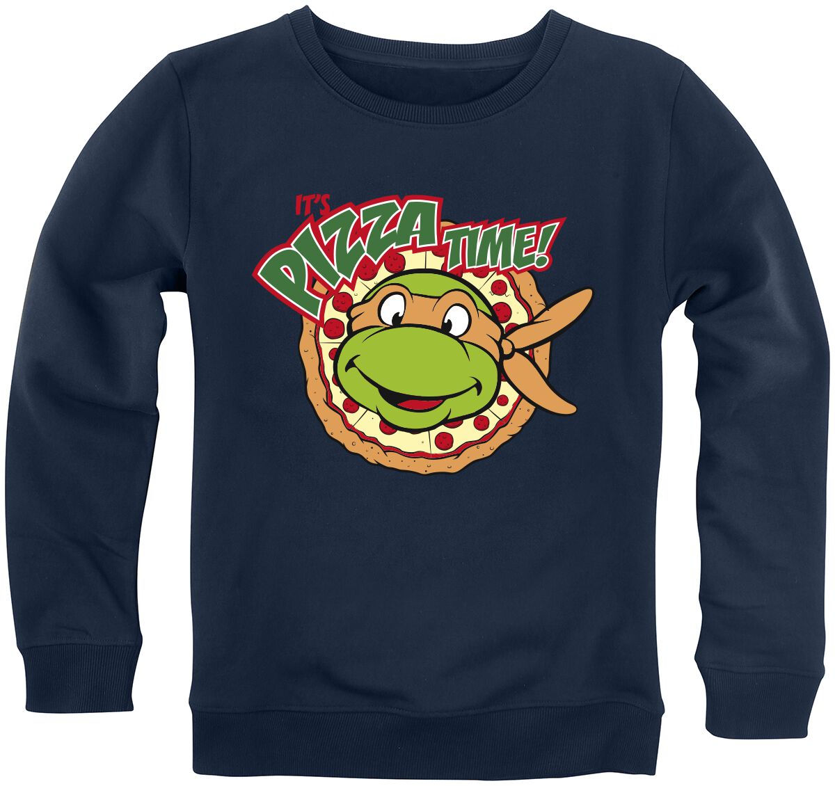 Teenage Mutant Ninja Turtles Sweatshirt für Kleinkinder - Kids - It`s Pizza Time! - für Mädchen & Jungen - blau  - EMP exklusives Merchandise!