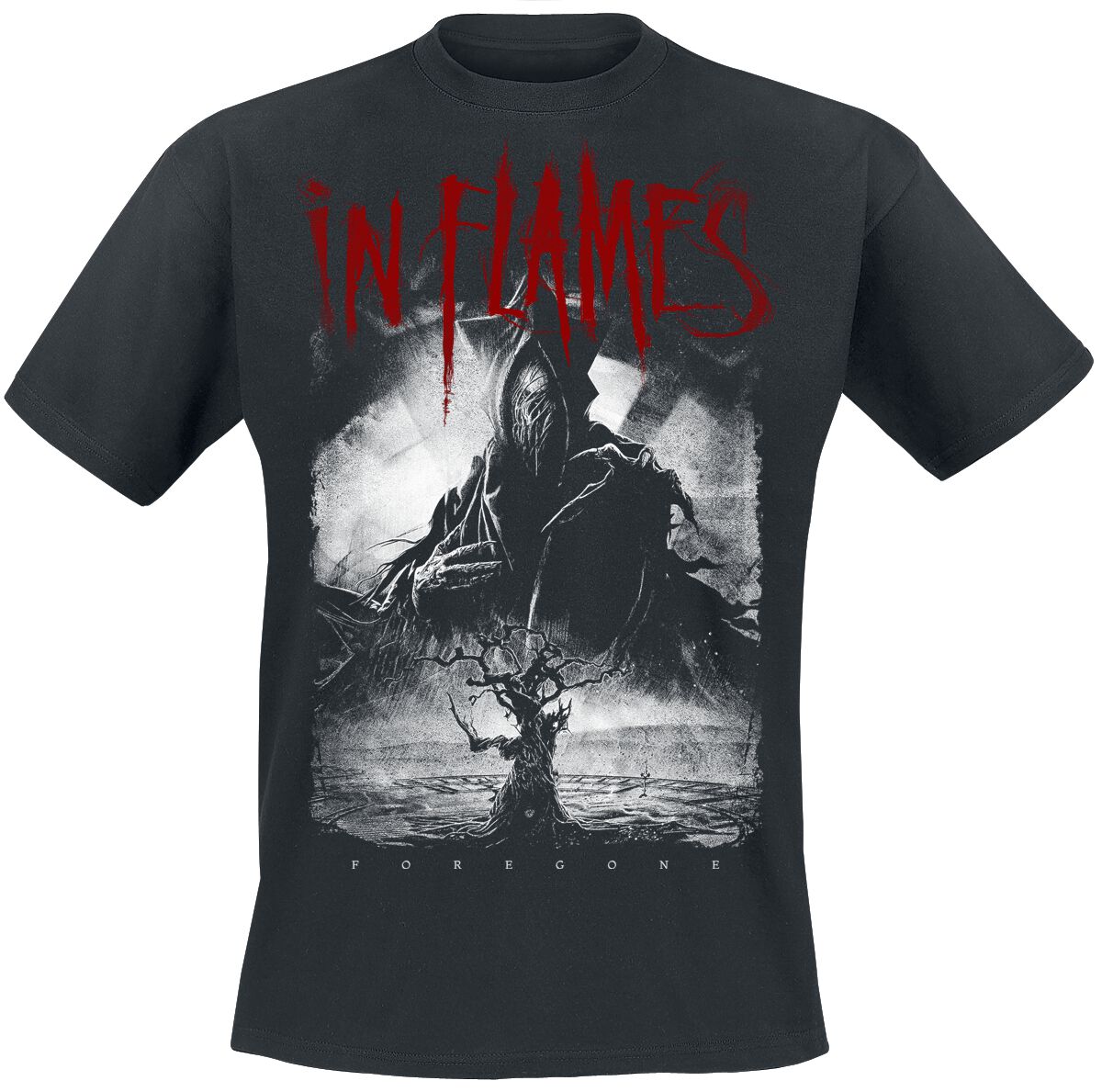 In Flames T-Shirt - In The Dark - S bis XL - für Männer - Größe XL - schwarz  - Lizenziertes Merchandise!