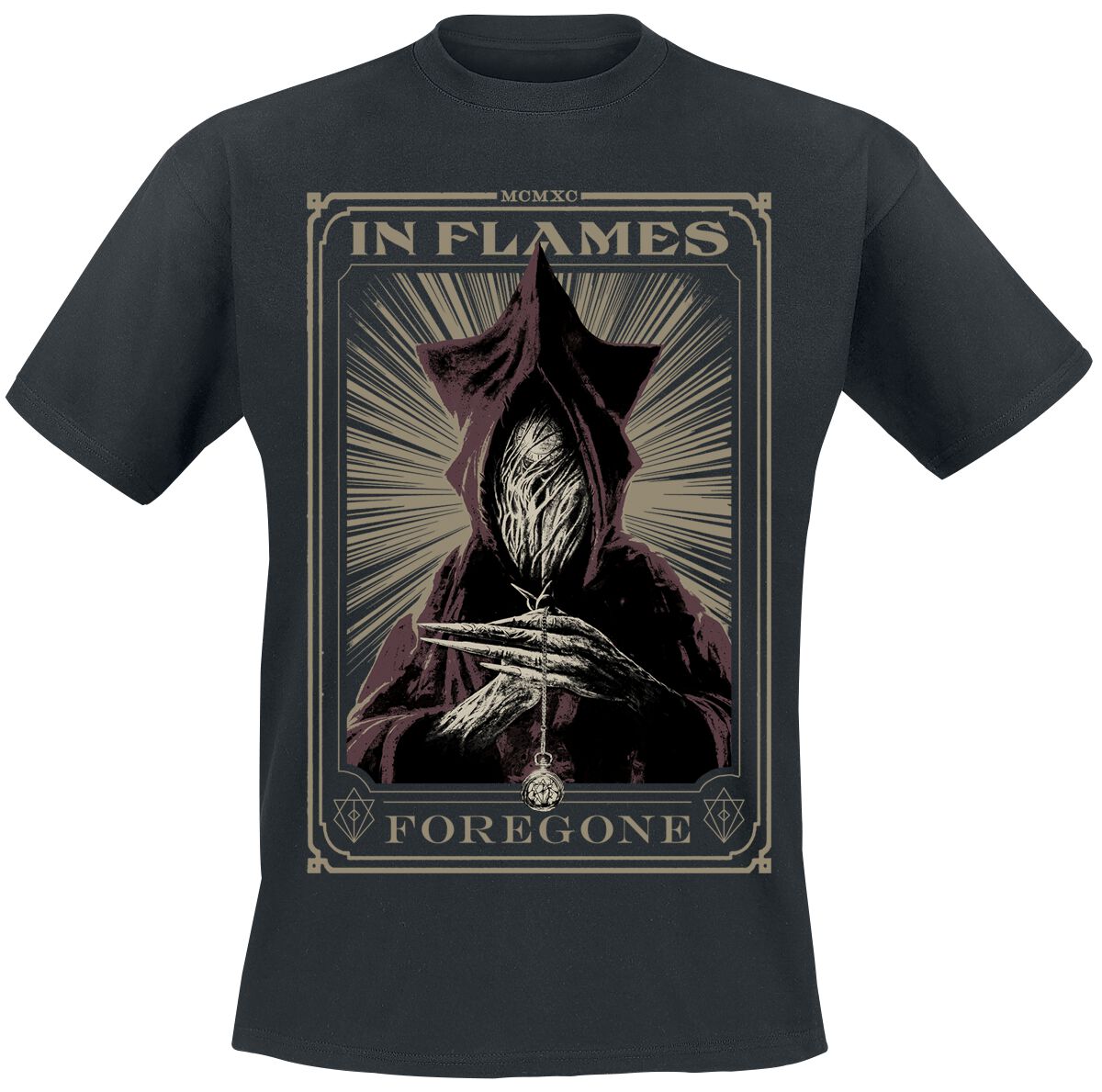 In Flames T-Shirt - Foregone Tarot - S bis 3XL - für Männer - Größe XL - schwarz  - Lizenziertes Merchandise!