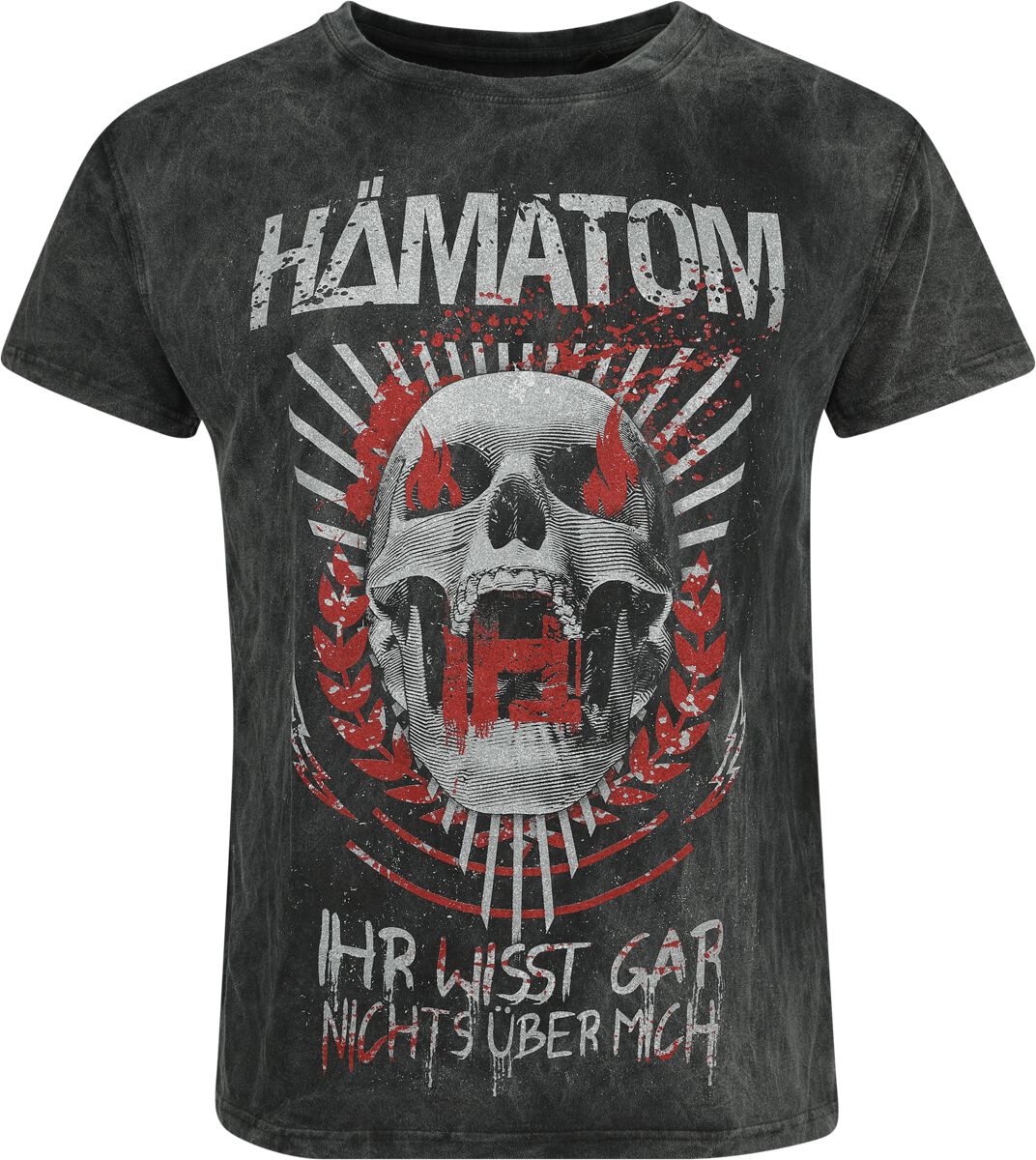 Hämatom T-Shirt - Ihr Wisst Gar Nichts Über Mich! - S bis 3XL - für Männer - Größe L - charcoal  - Lizenziertes Merchandise!