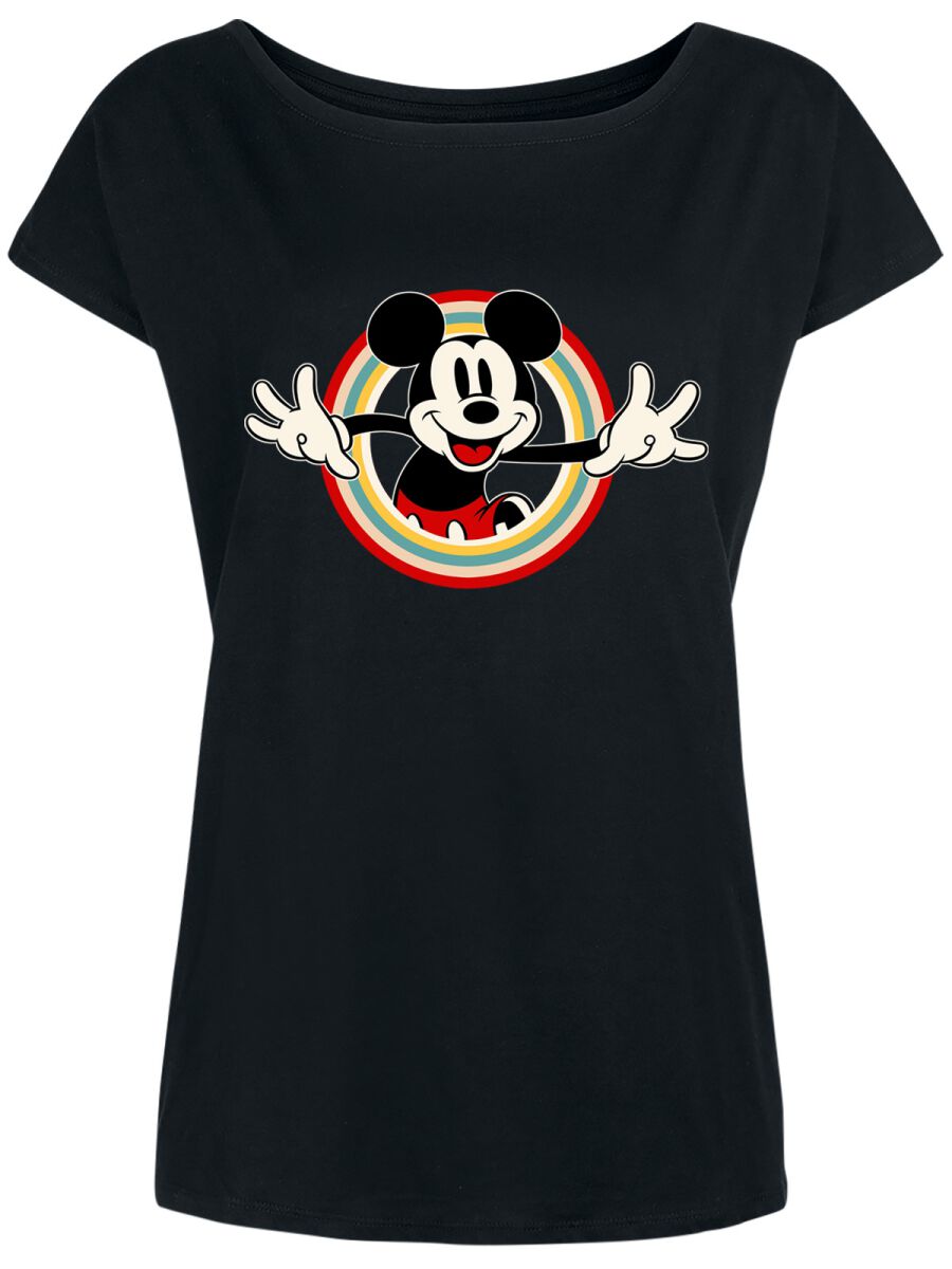 Levně Mickey & Minnie Mouse Mickey Mouse Dámské tričko černá