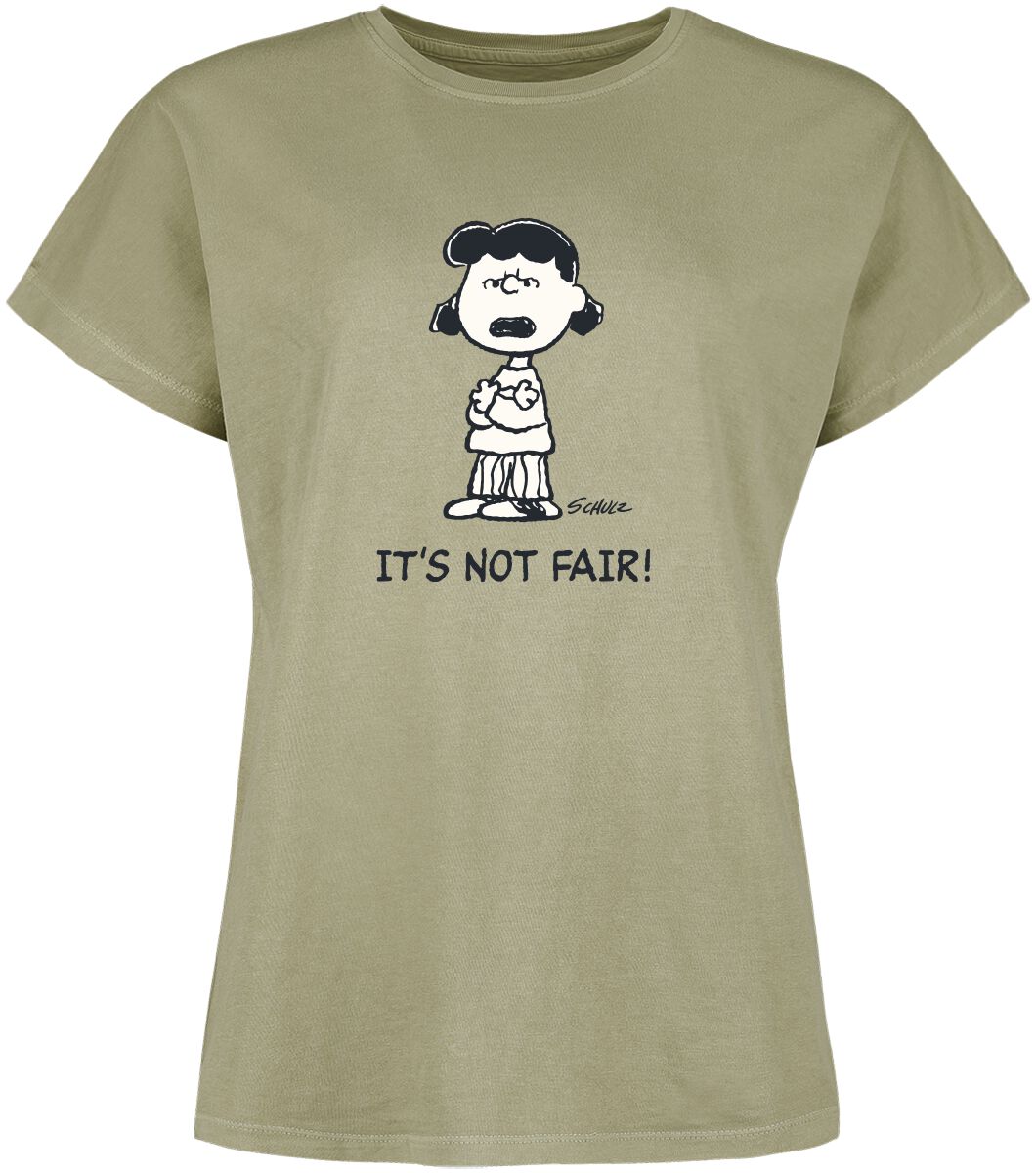 Peanuts T-Shirt - Sally Brown - It´s Not Fair! - S bis 3XL - für Damen - Größe XL - grün  - EMP exklusives Merchandise!