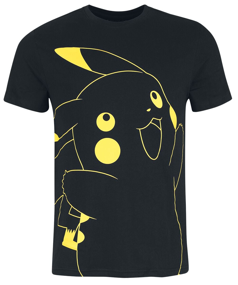 Pokémon Pikachu T-Shirt Schwarz In Xxl