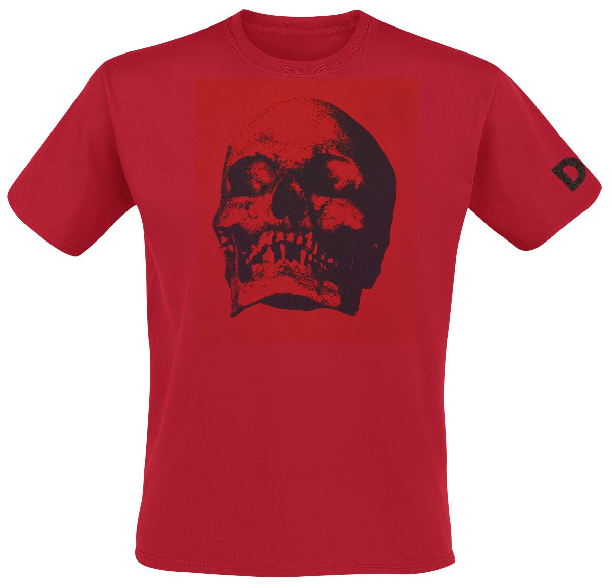 Levně Depeche Mode Skull Tričko červená