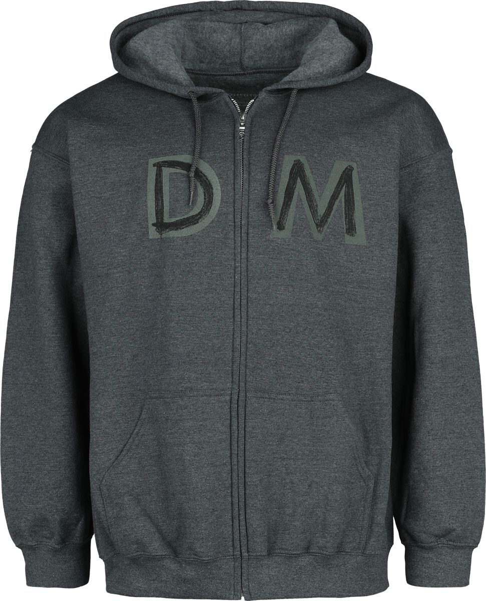 Levně Depeche Mode DM 23 World Tour Mikina s kapucí na zip šedá