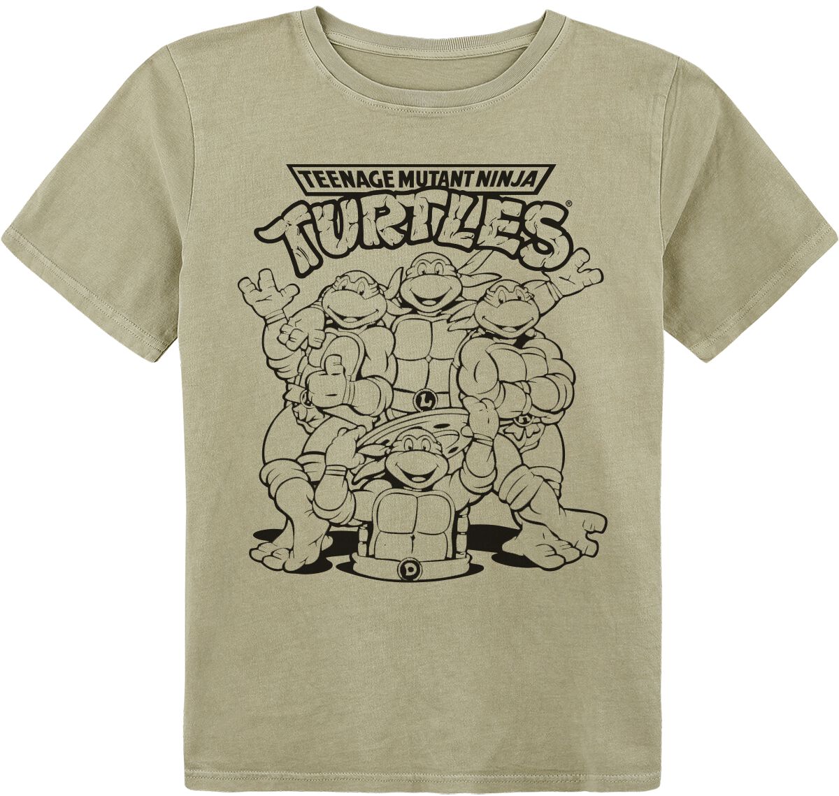 Teenage Mutant Ninja Turtles Kids - Gruppe T-Shirt grün in 116