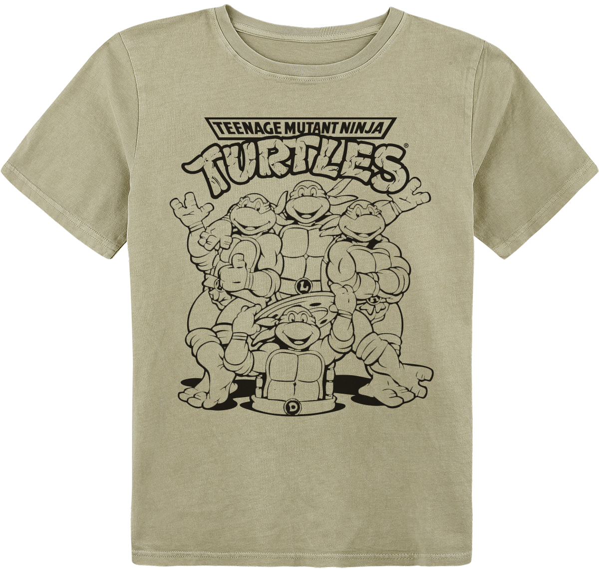 Teenage Mutant Ninja Turtles - Kids - Gruppe - T-Shirt - grün - EMP Exklusiv!