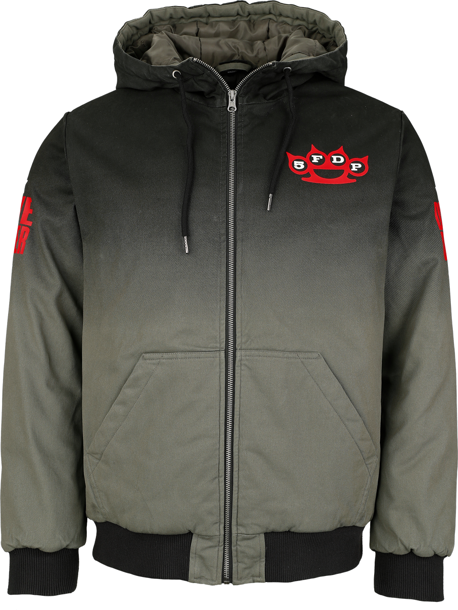 Vinterjacka  av Five Finger Death Punch - EMP Signature Collection - Herr - grå/svart