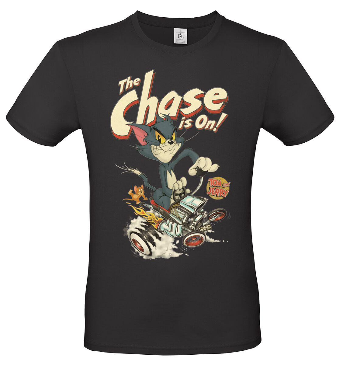 Tom And Jerry Tom - The Chase Is On! T-Shirt schwarz in XXL