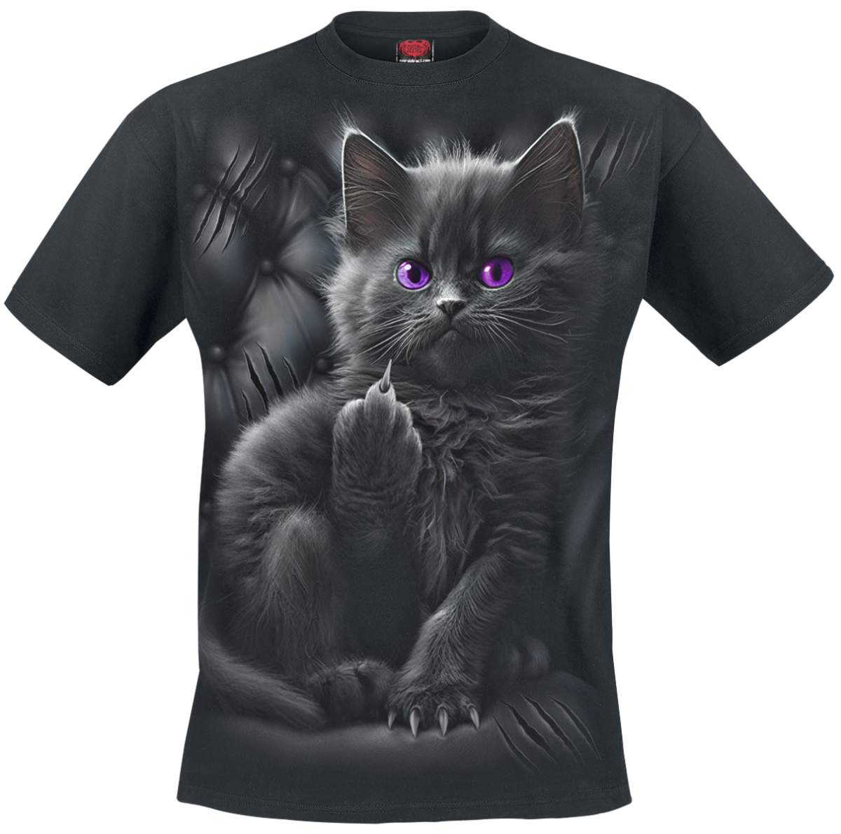 Spiral - Cattitude - T-Shirt - schwarz