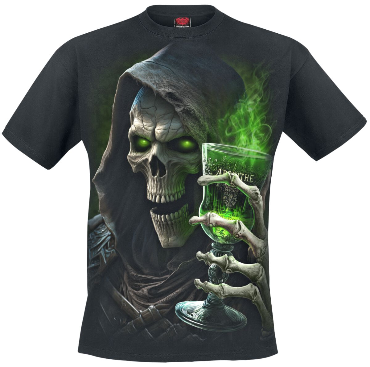 Spiral T-Shirt - The Green Fairy - S bis 4XL - für Männer - Größe L - schwarz
