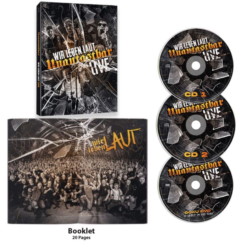 Levně Unantastbar Wir leben laut - Live 2-CD & DVD standard