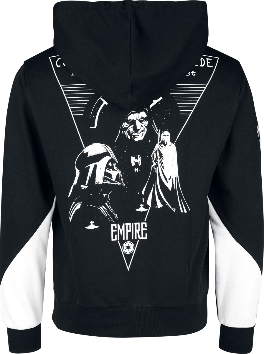 4044584057469 - Empire Kapuzenpullover schwarz weiß in M 4044584057469 - Empire Kapuzenpullover schwarz weiß in M