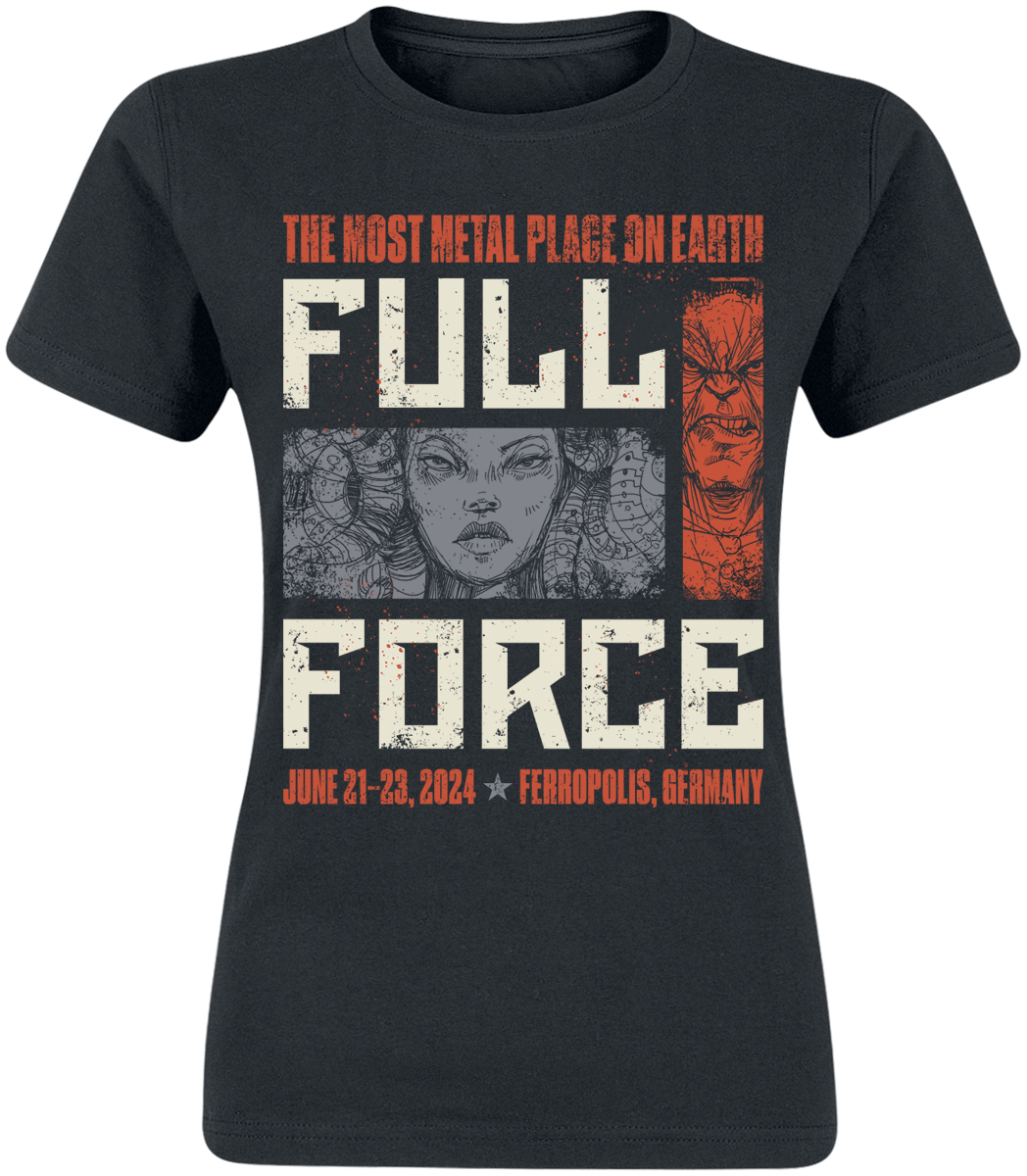 Full Force 2024  T-Shirt - The Most Metal Place On Earth - for Women - black