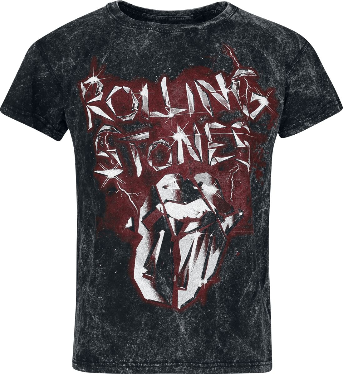 T-Shirt Manches courtes  de The Rolling Stones - Smoke - S - 4XL - pour Homme - anthracite