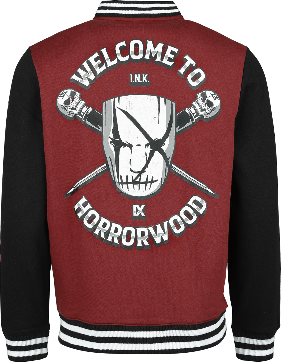 4068143184182 - Horrorwood Collegejacke multicolor in S 4068143184182 - Horrorwood Collegejacke multicolor in S