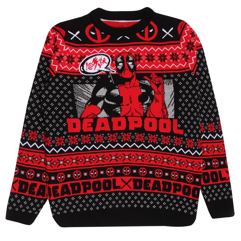 Pull de Noël Marvel de Deadpool - Show Off - S - XXL - pour Homme - multicolore