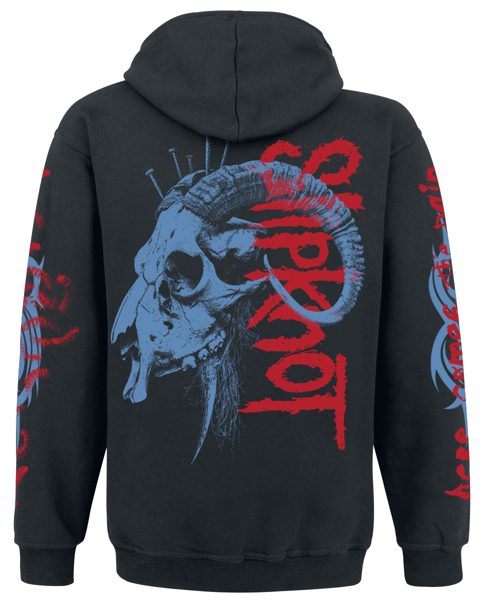 0602475410232 - Nailed Goat Kapuzenpullover schwarz in L 0602475410232 - Nailed Goat Kapuzenpullover schwarz in L