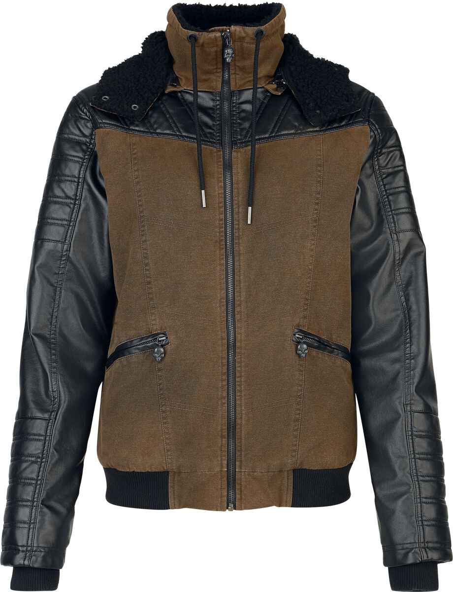 Rock Rebel by EMP Relax Mid-Season Jackets black olive