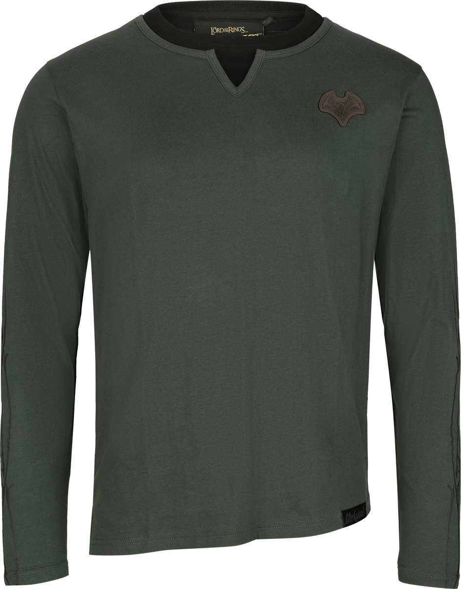 The Lord Of The Rings  Long-sleeve Shirt - The Hobbit - Mirkwood Collection - for Men - dark green