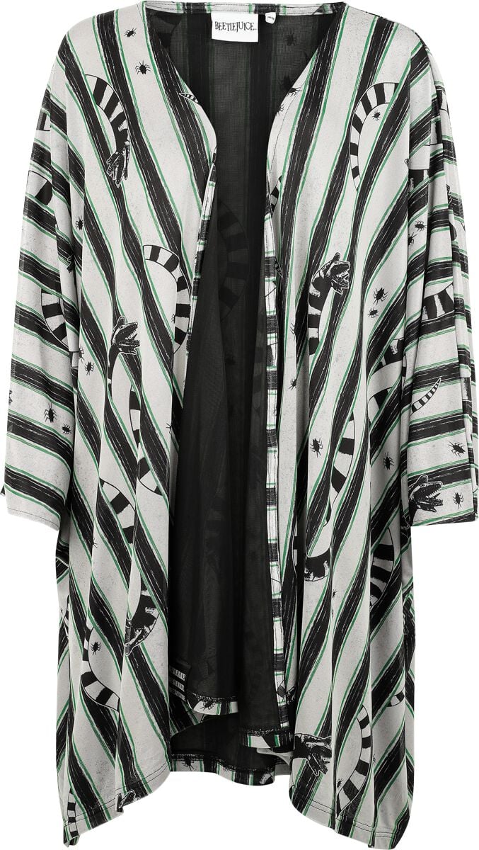 Beetlejuice Cardigan - Sandworm  - für Damen - Größe  schwarz/weiß  - EMP exklusives Merchandise!