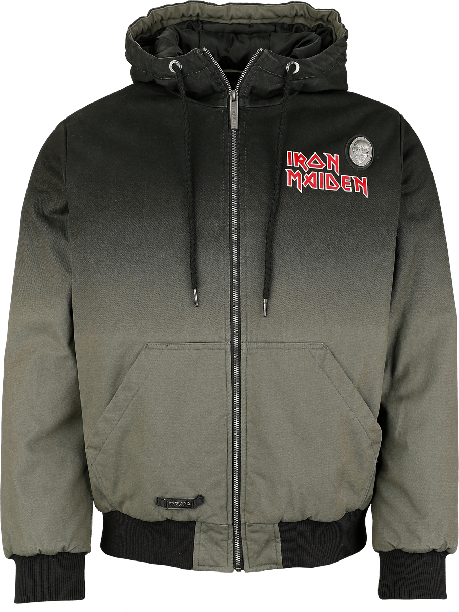 Vinterjacka  av Iron Maiden - EMP Signature Collection - Herr - grå/svart