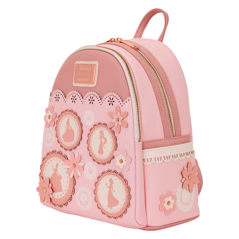 Disney Disney Mini backpacks - Loungefly - Stained Glass Princesses - pink-white