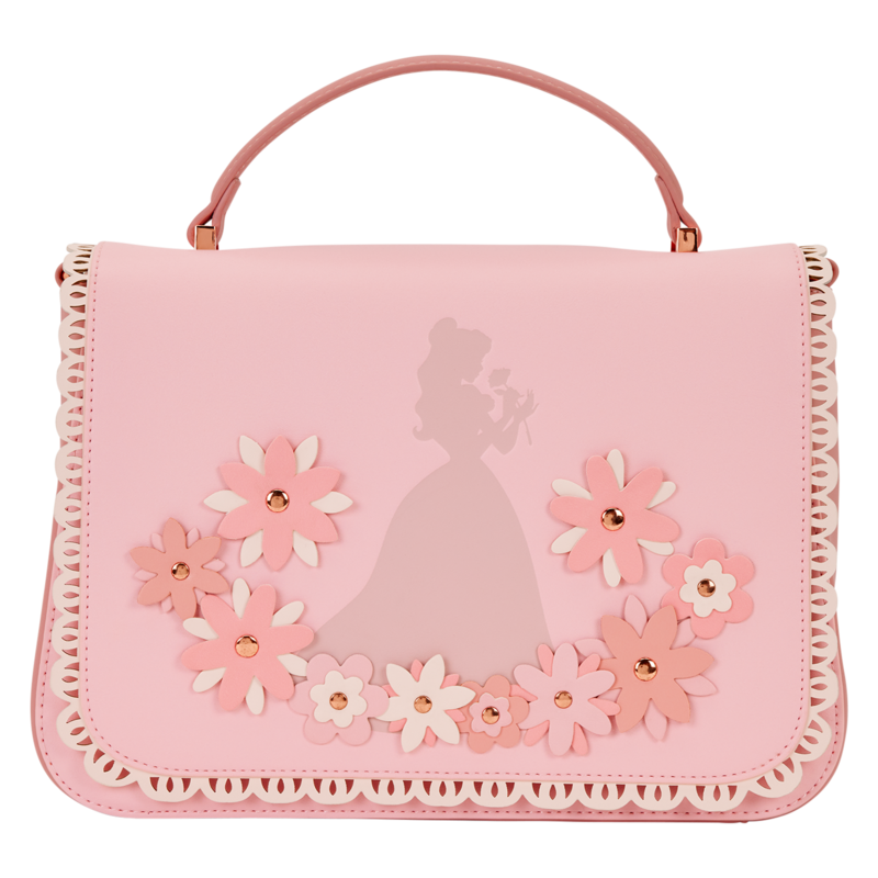 0671803563544 - Loungefly - Stained Glass Princesses Handtasche rosa weiß