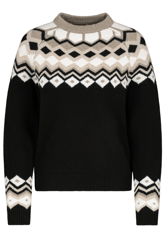 Eight2Nine  Knit jumper - JAQUARD KNIT JUMPER - for Women - black