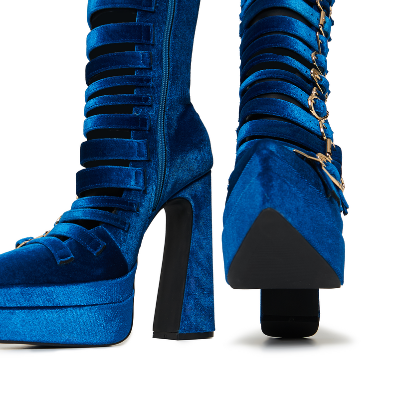 Thumbnail - KOI Cyberspace Celestial Long Boots Stiefel blau in EU38