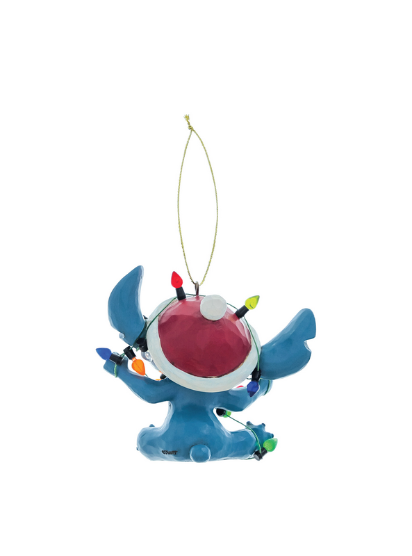 Thumbnail - Lilo & Stitch Stitch Wrapped in Christmas Lights -  Weihnachtsbaumanhänger Weihnachtskugeln multicolor