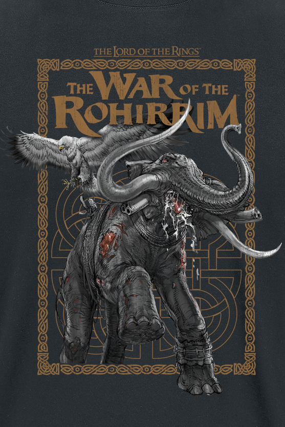 4055585574206 - Die Schlacht der Rohirrim - Rabid Mumak T-Shirt schwarz in 5XL 4055585574206 - Die Schlacht der Rohirrim - Rabid Mumak T-Shirt schwarz in 5XL