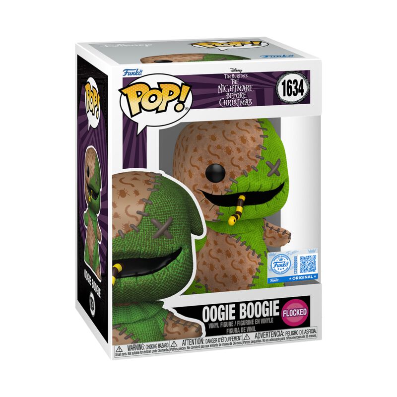 0889698884082 - Oogie Boogie (Flocked) Vinyl Figur 1634 Funko Pop! multicolor