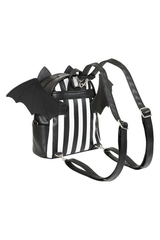 Thumbnail - Banned Alternative Nightfall Bat Rucksack schwarz weiß