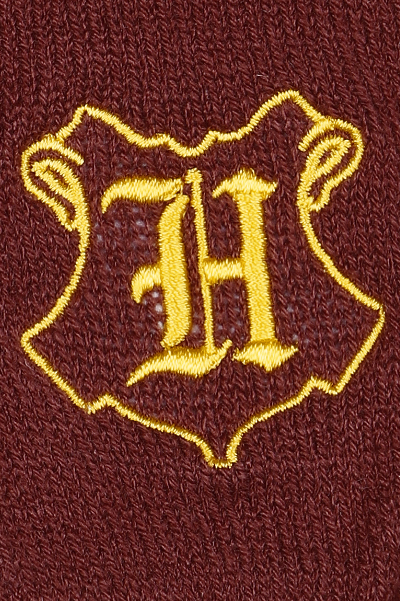 Thumbnail - Harry Potter Hogwarts - Logo Kurzfingerhandschuhe rot schwarz