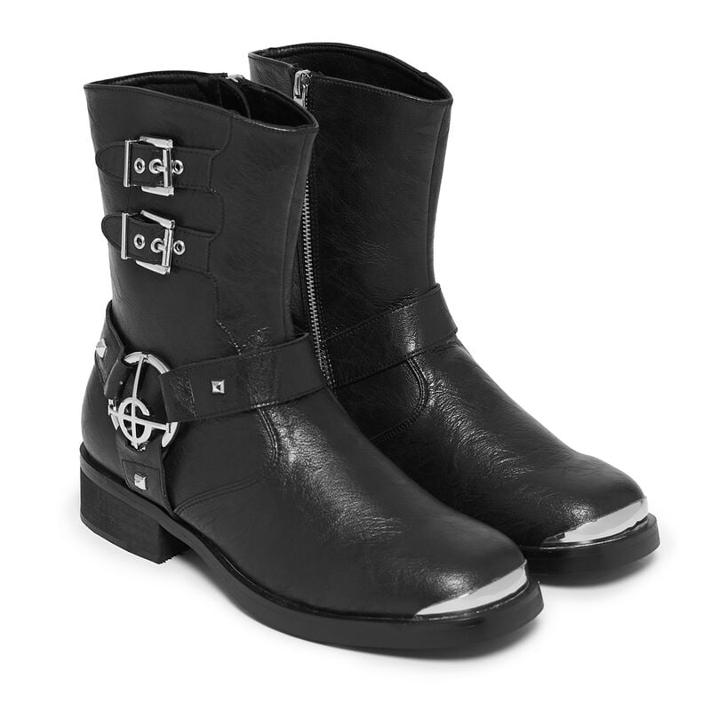 5056852107676 - Ghost - Nameless Ghouls Mens Stacked Biker Bikerboot schwarz in EU46