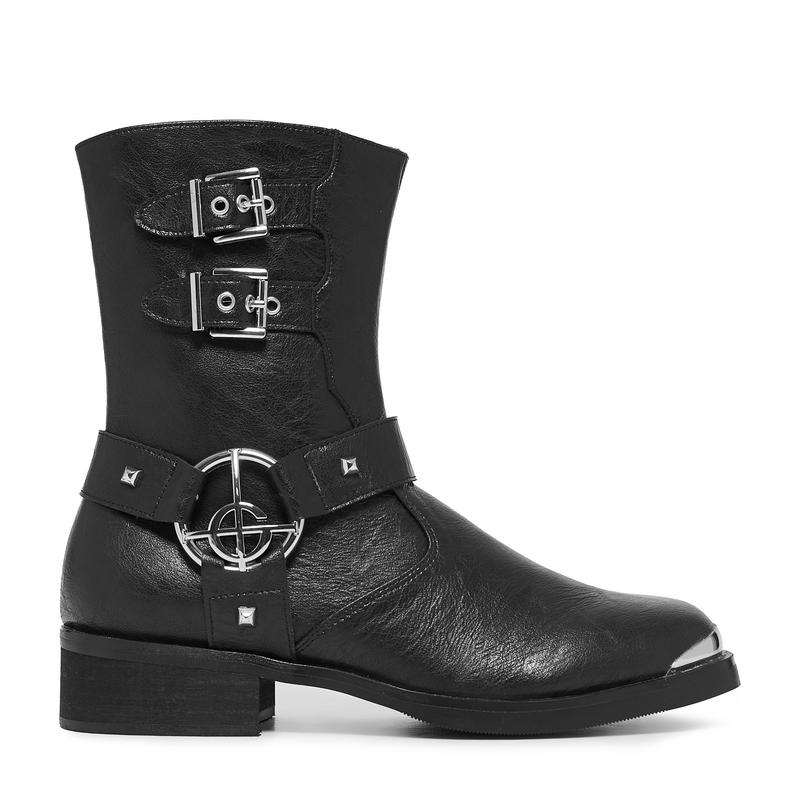 Thumbnail - KOI Ghost - Nameless Ghouls Men's Stacked Biker Bikerboot schwarz in EU42