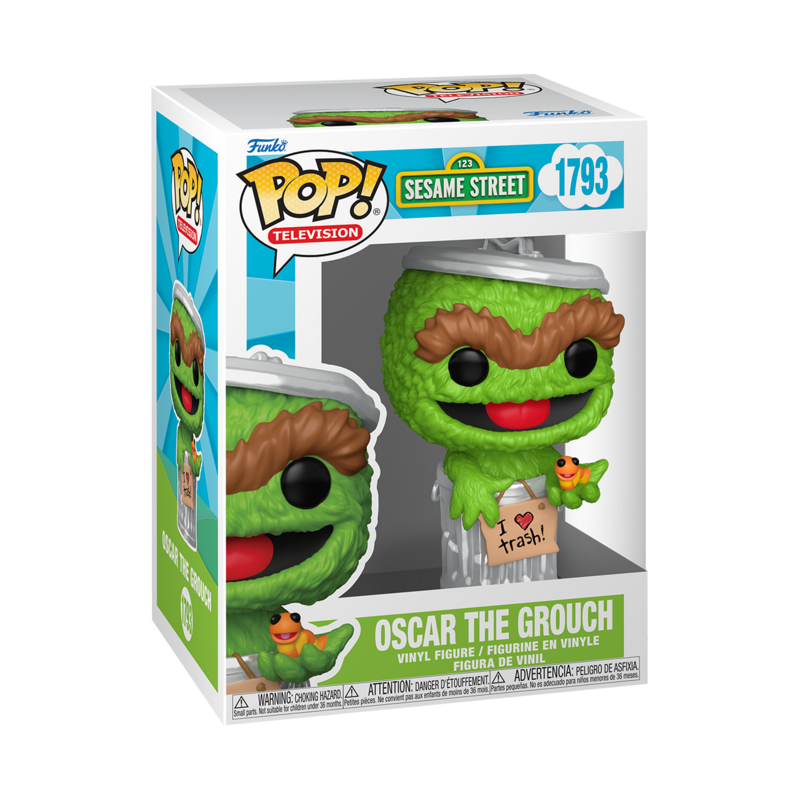 Sesame Street  Funko Pop! - Sesame Street - Oscar The Grouch (Pop! Television) Vinyl Figurine 1793 -