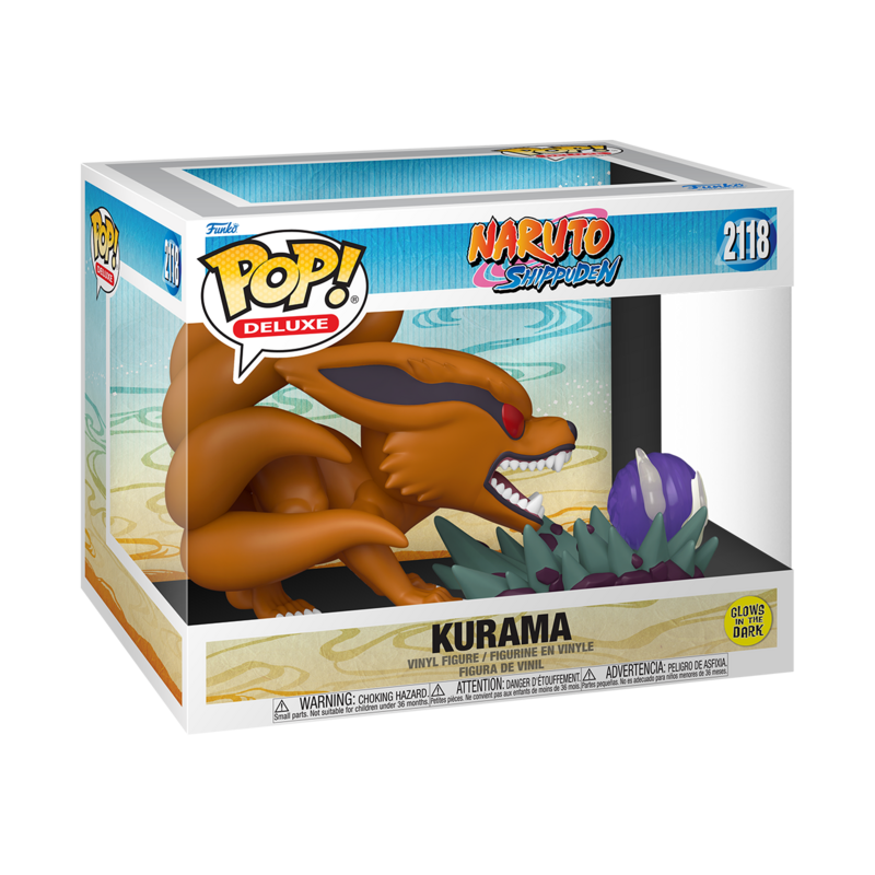 Naruto Anime Funko Pop! - Kurama (Pop! Deluxe) Glow-in-the-Dark Vinyl Figurine 2118 -
