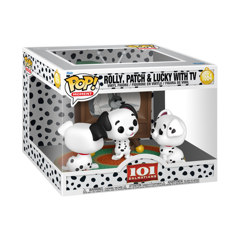 0889698902601 - Rolly Patch & Lucky with TV (Pop! Moment) Vinyl Figur 1664 Funko Pop! multicolor