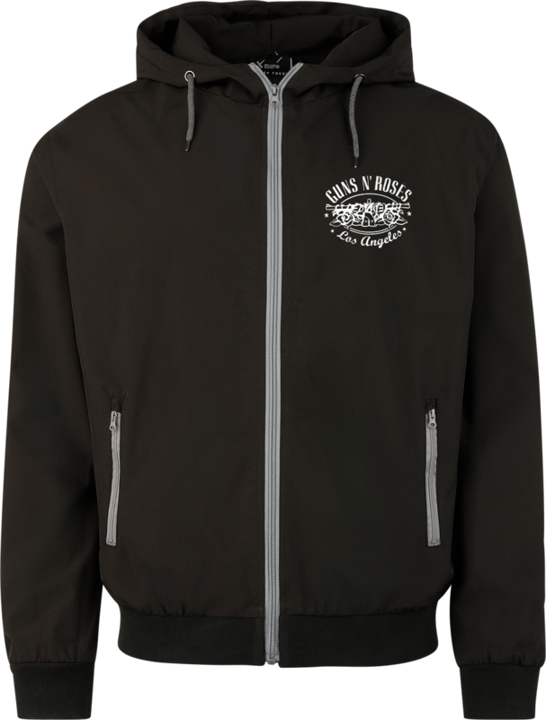 Guns N' Roses  Windbreaker - Paradise City Label - for Men - black