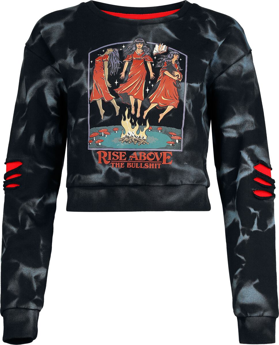 4068143316682 - Rise Above the Bullshit Sweatshirt blau schwarz in XXL