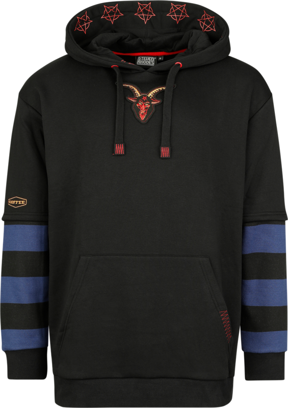 Steven Rhodes Fun Hoodie - The Morning Ritual - Oversized - for Men - blue-black