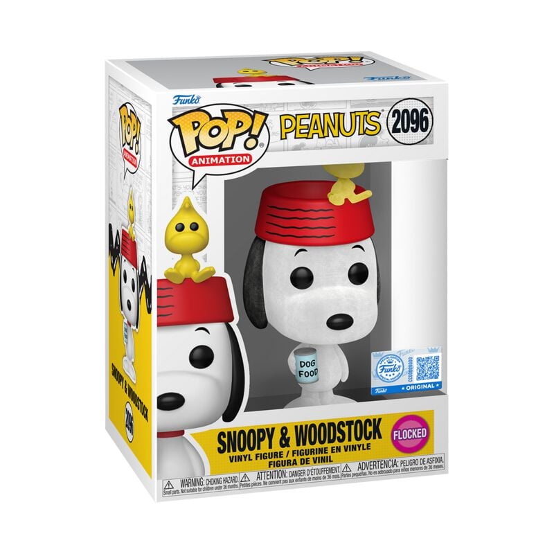 0889698822213 - Snoopy & Woodstock (Flocked) Vinyl Figur 2096 Funko Pop! multicolor