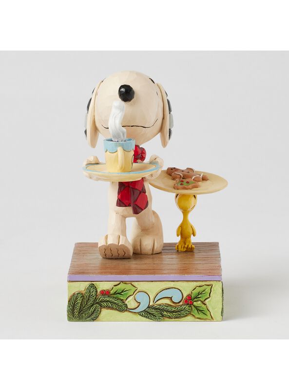 0028399456376 - Snoopy & Woodstock Cookies For Santa Figur Sammelfiguren multicolor