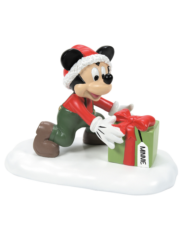 Mickey Mouse Disney Collection Figures - Minnie will love this! Mickey with Gift - multicolour
