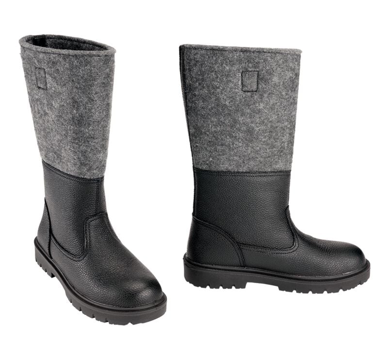 4051773273142 - Knobelbecher Filz Stiefel schwarz in EU46