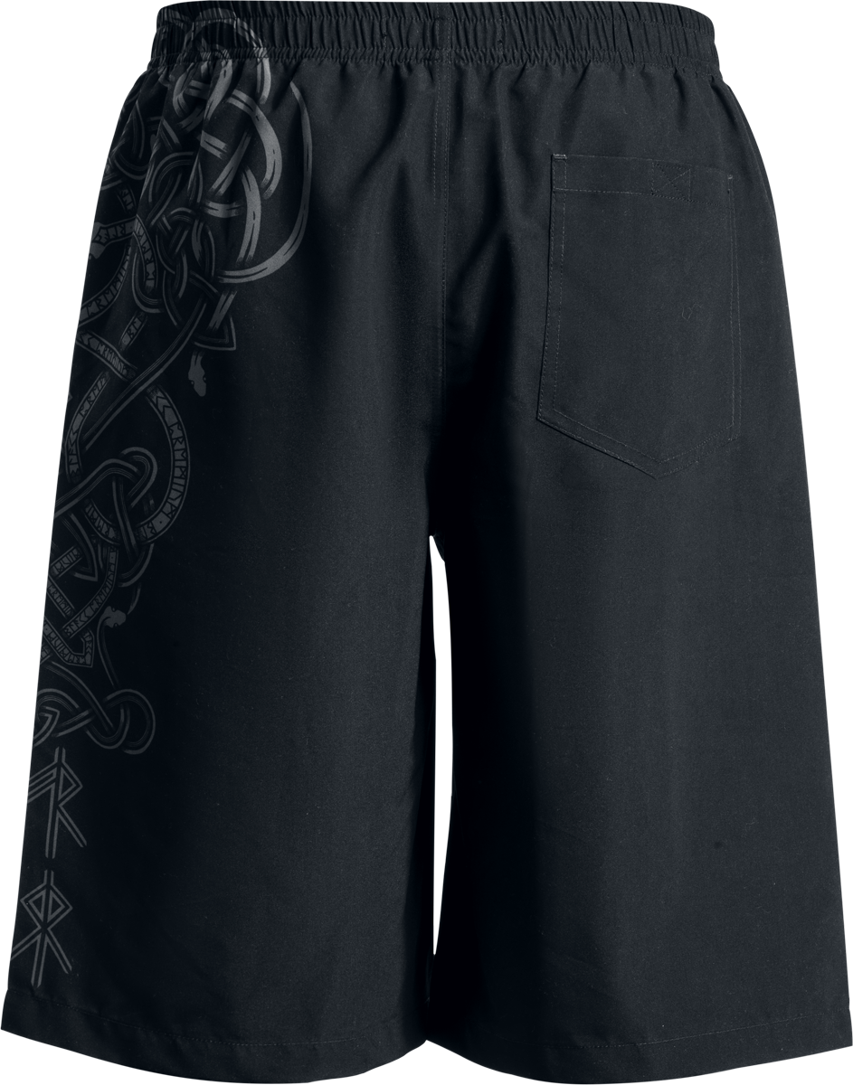 Thumbnail - Black Premium by EMP Celtic Snake Badeshort schwarz in S