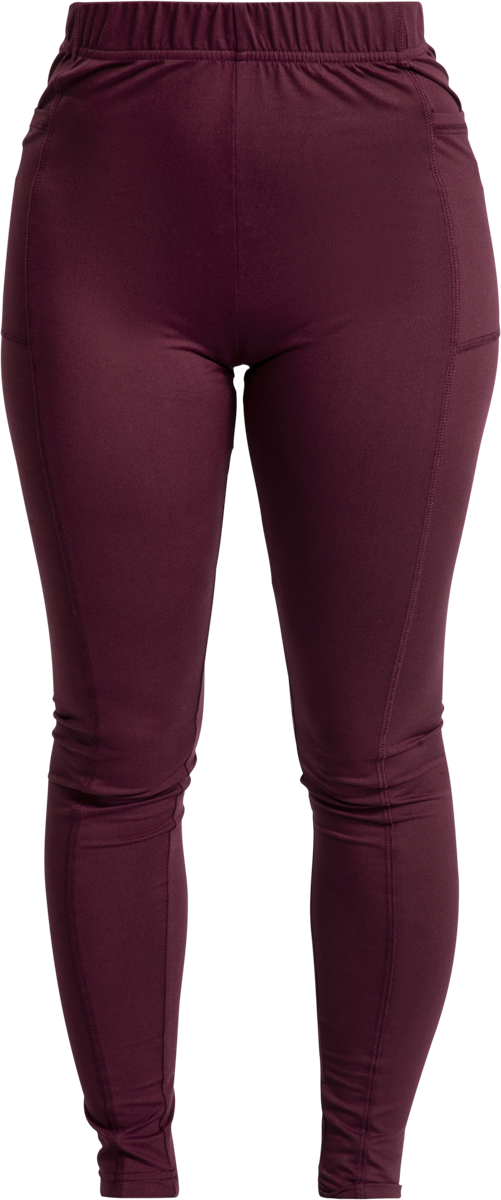 RED by EMP  Leggings - Leggings With Pockets - for Women - burgundy